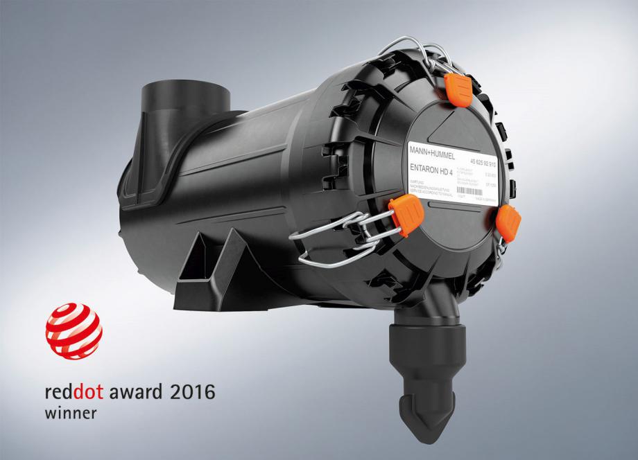 MANN+HUMMEL recibe el premio Red Dot 2016, por la calidad del diseño de su filtro de aire ENTARON HD 4